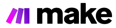 Logo de Make, plateforme visuelle pour connecter des applications