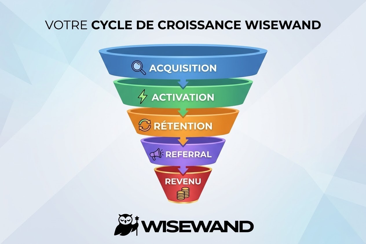 Le funnel AARRR appliqu&eacute; au growth hacking SEO par Wisewand