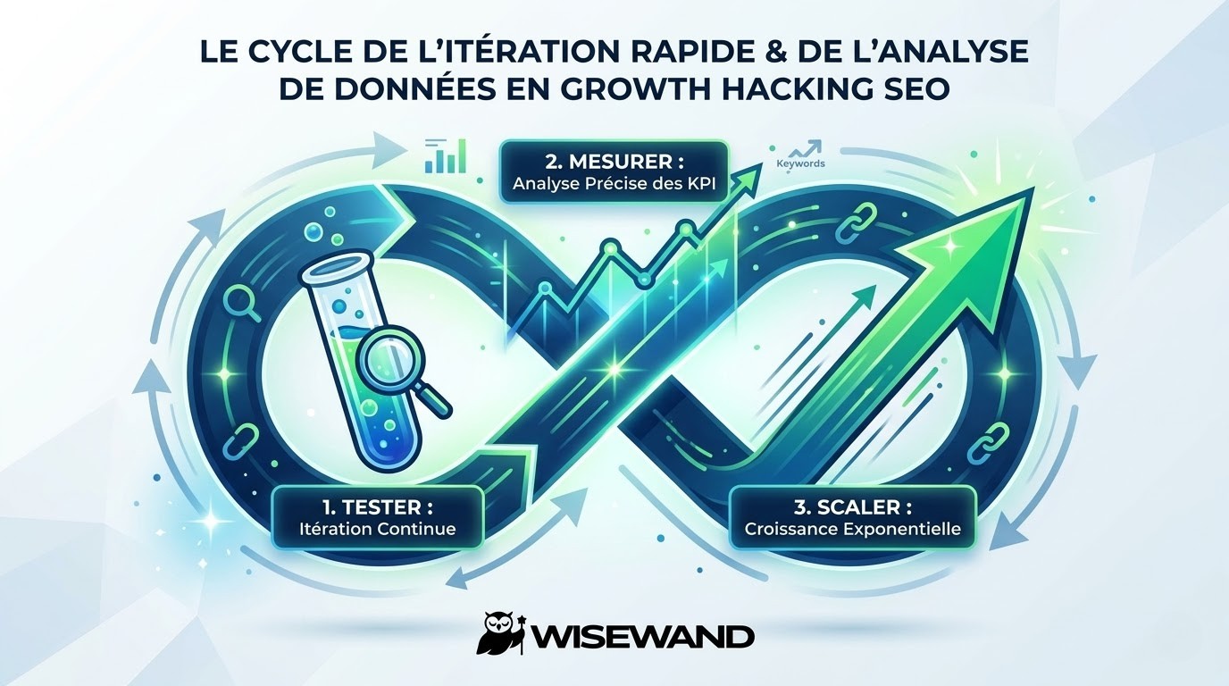 It&eacute;ration et boucle data en growth hacking SEO