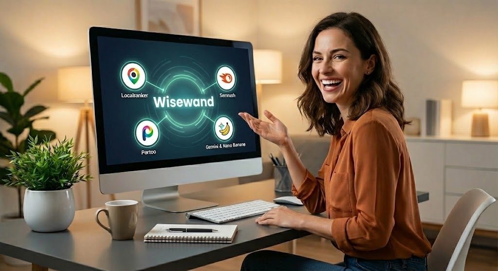 Une éditrice de site internet ravi d'avoir trouvé les meilleurs outils IA pour son SEO local
