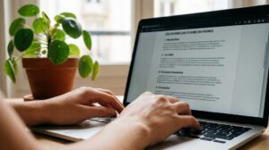 Un article SEO friendly sur un ordinateur