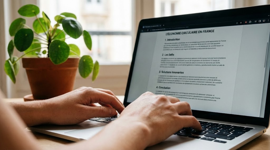 Un article SEO friendly sur un ordinateur